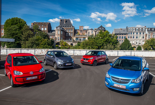 De Opel Karl en de Smart Forfour tegen hun rivalen