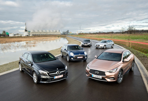 Infiniti Q30 tegen compacte premiummiddenklassers