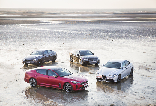 Kia Stinger tegen 3 rivalen