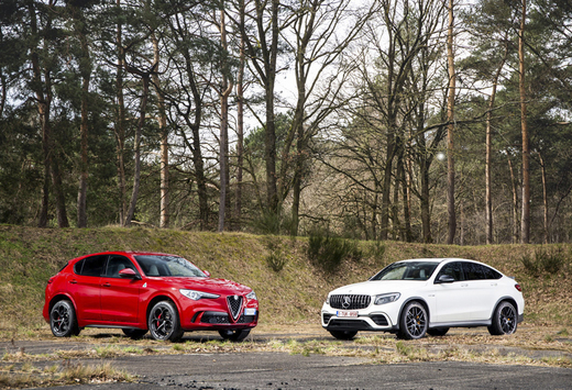 Alfa Romeo Stelvio Quadrifoglio vs Mercedes-AMG GLC Coupé 63 S