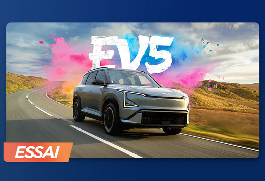 Kia poursuit l'expansion de sa gamme électrique et s'attaque à la catégorie très relevée des SUV familiaux avec l'EV5. Mais que vaut réellement ce petit frère de l'EV9 ? Nous l'avons essayé pour vous !