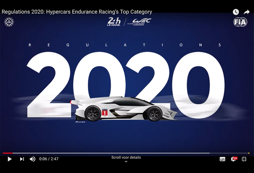 Het Wereldkampioenschap Endurance gaat voor een nieuwe formule, waarvan de regels in september 2020 van kracht worden. Een overzicht van die nieuwe hypersportklasse.