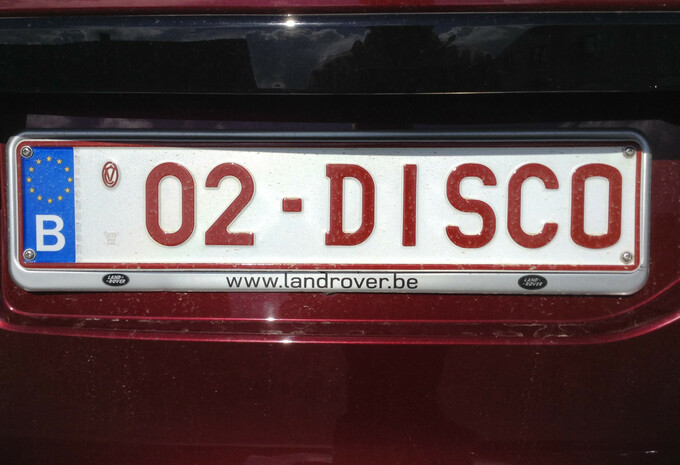 Plaque d'immatriculation belge personnalisée