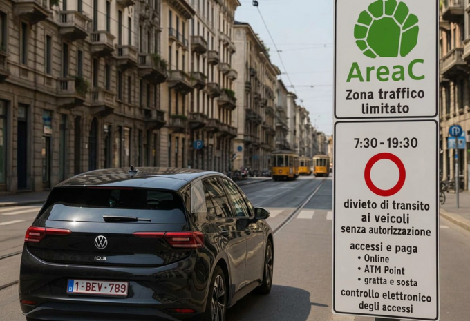 Signalisation Area C Milano - Photo IA