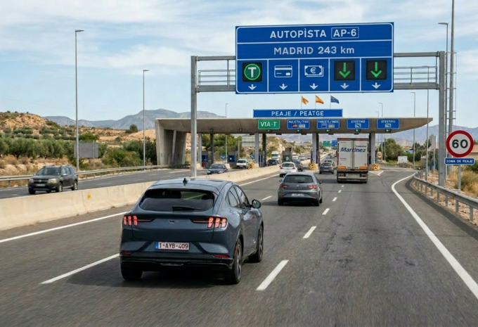 Péage autoroute espagnol - Photo IA