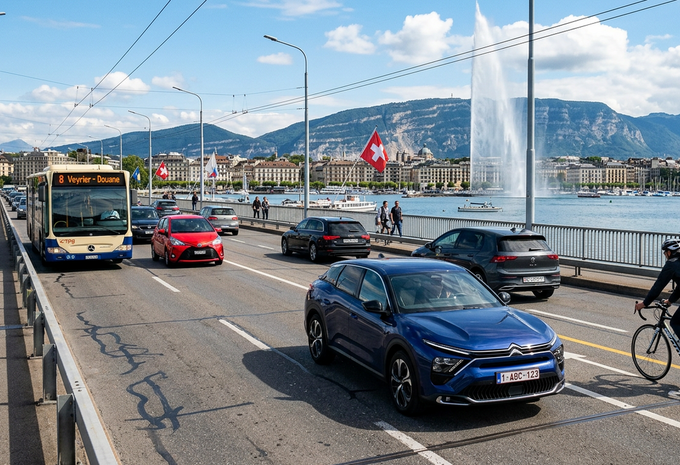 Trafic à Genève - Photo IA