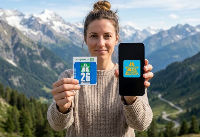 Vignette autoroutière suisse 2026 - Photo IA