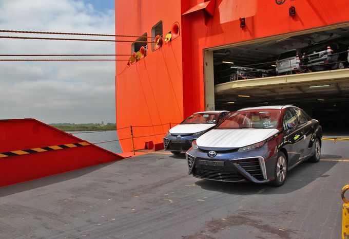Toyota Mirai ontscheept in Zeebrugge #1