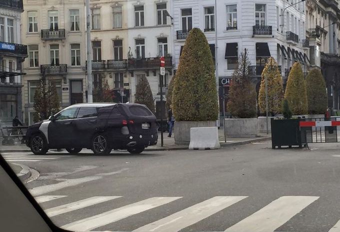 Een grote Hyundai-SUV betrapt in Brussel #1
