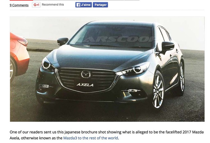 Mazda 3: binnenkort de facelift #1