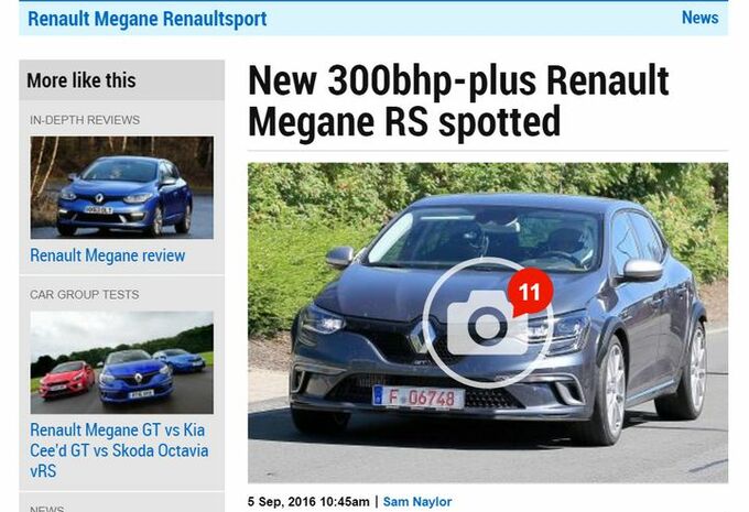 La Renault Mégane R.S. se prépare en douce #1