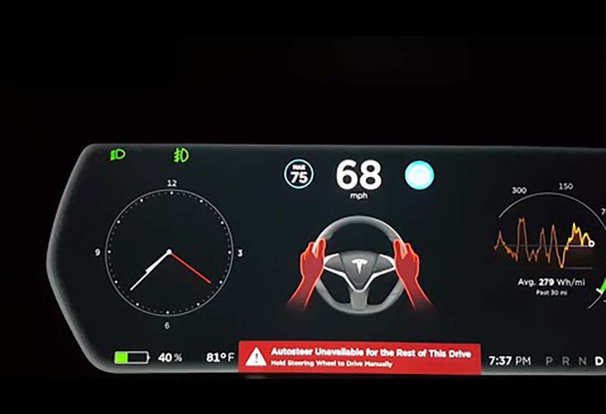 Tesla: update 8.0 met nieuwe Autopilot #1
