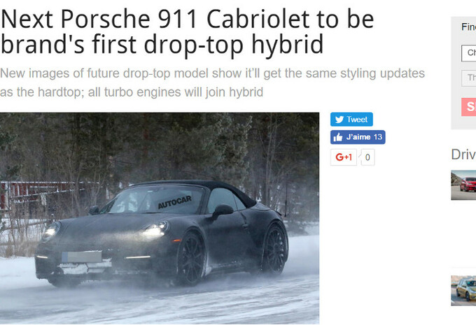 Porsche : la future 911 déjà en action dans le Grand Nord !   #1