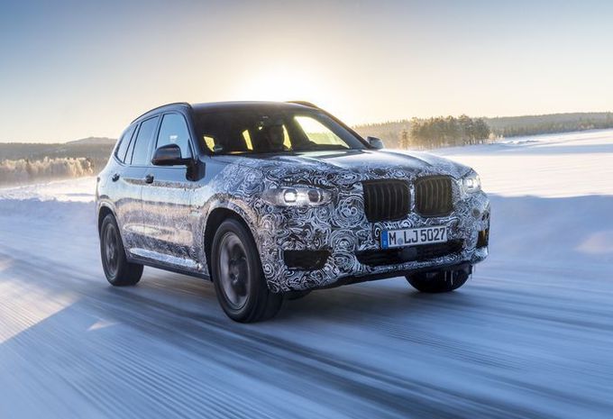 BMW X3 op wintertest #1