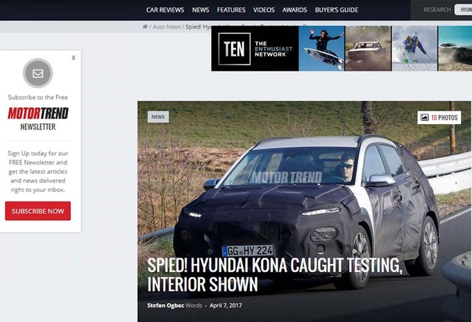 Hyundai Kona draait rondjes op de Nürburgring #1