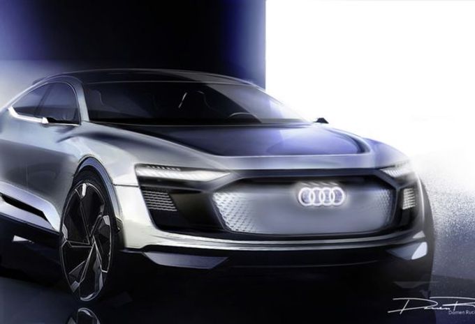 Audi e-tron Sportback Concept: eerste schetsen #1
