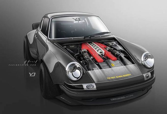 Porsche 911 : et pourquoi pas avec un V12 Ferrari ?  #1