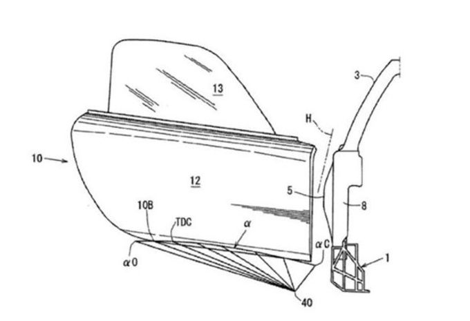 Mazda: patent voor ‘zwanenvleugeldeuren’ #1