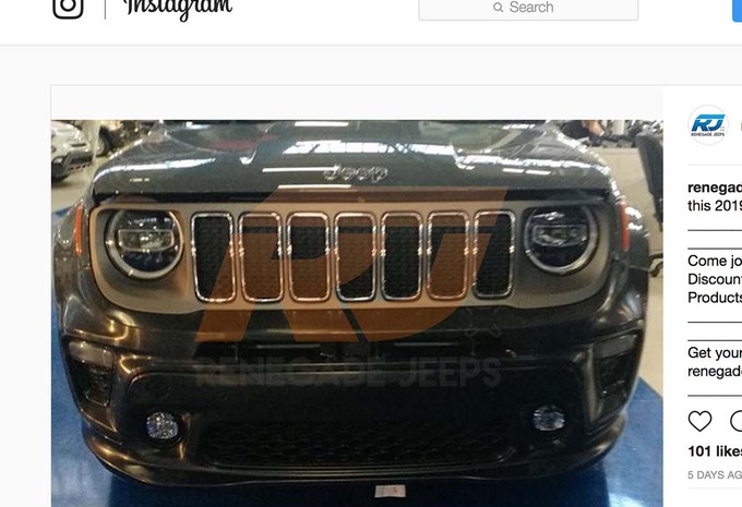 Jeep Renegade 2018: facelift uitgelekt #1