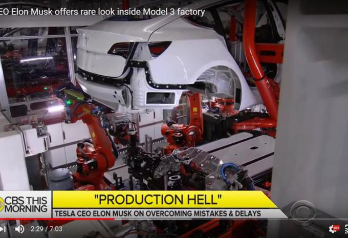 Tesla Model 3 : un bref aperçu des lignes de production #1