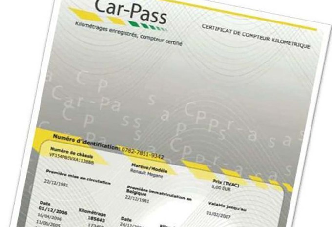 Car-Pass: minder fraude in 2017 #1