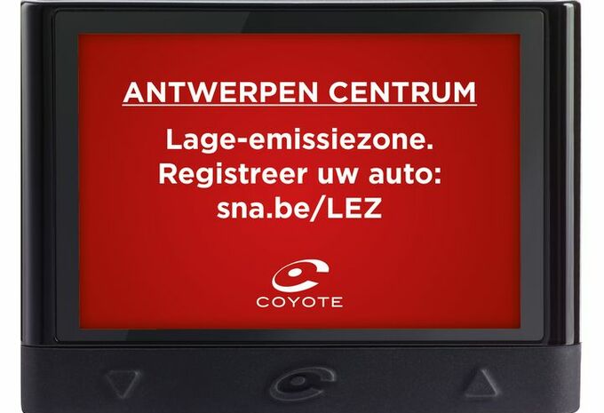 Coyote: update en LEZ-waarschuwing in Antwerpen #1