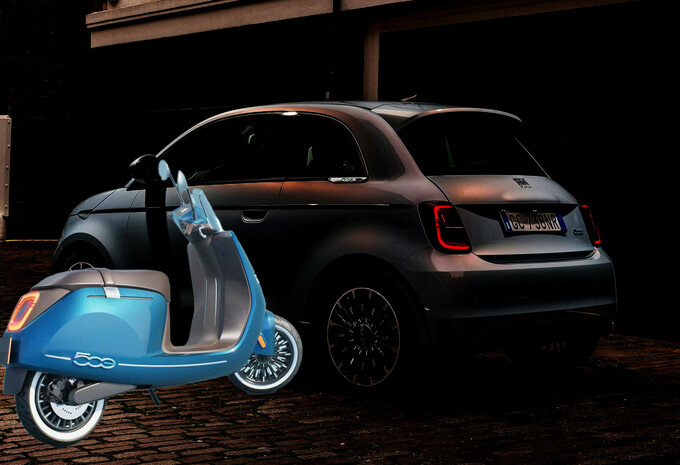 Platum bouwt elektrische scooter met Fiat 500e-invloeden