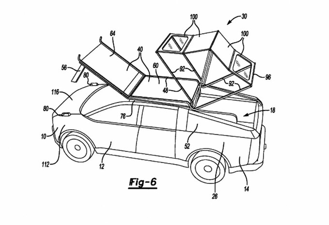 Ford patenteert innovatieve daktent voor kampeerliefhebbers