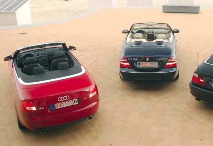 Audi A4 1.8 T Cabriolet, BMW 320Ci Cabrio & Mercedes CLK 200 K Cabriolet: Quadrupler le plaisir #1