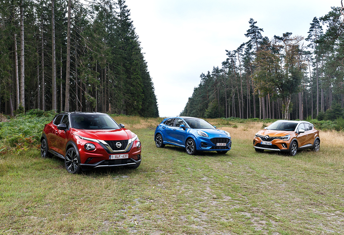 terugtrekken limiet Voldoen Foto's Ford Puma vs Nissan Juke vs Renault Captur 2020 | AutoGids