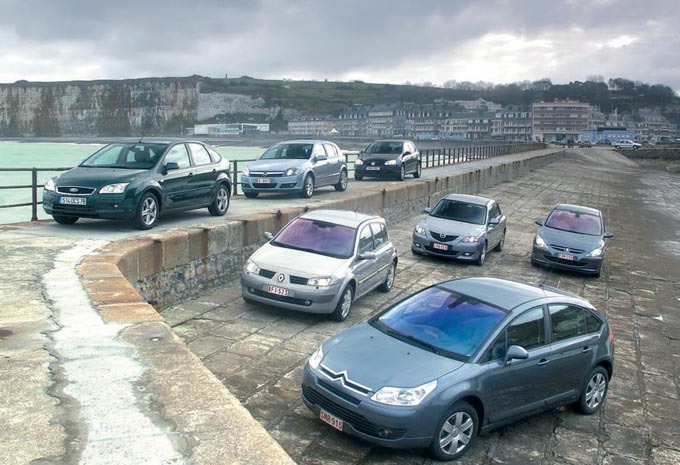 Citroën C4 1.6 HDi 110 vs. Ford Focus 1.6 TDCi, Mazda3 1.6 CDVi, Opel Astra 1.7 CDTi, Peugeot 307 1.6 HDI 110, Renault Mégane 1.5 dCi 100, VW Golf 1.9 TDI 105 #1