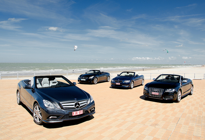 Audi S5 Cabriolet, BMW 335i Cabriolet, Infiniti G37 Convertible & Mercedes E 350 CGI Cabriolet : De orde verstoord? #1