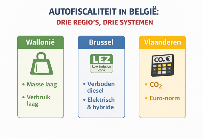 Autofiscaliteit in België: drie regio’s, drie systemen #1